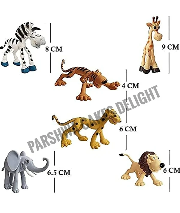 ANIMAL TOY SET - 6 Pcs, Plastic