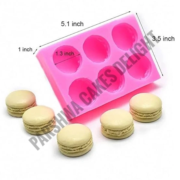 Macaron Fondant Mould - 6 In 1