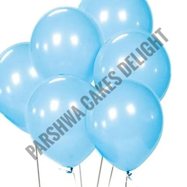 Metallic Baloons - Light Blue, 1 Pack Of 25 Pcs