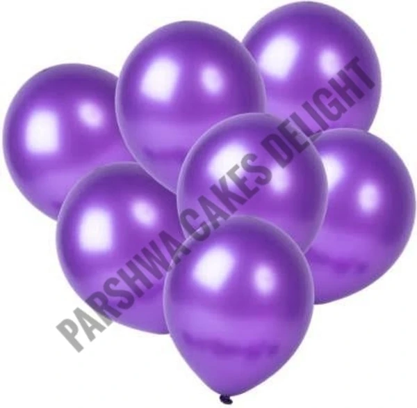 Metallic Baloons - Purple, 1 Pack Of 25 Pcs