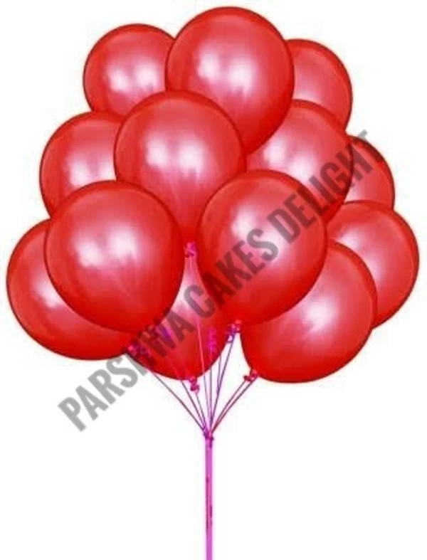 Metallic Baloons - Red, 1 Pack Of 25 Pcs