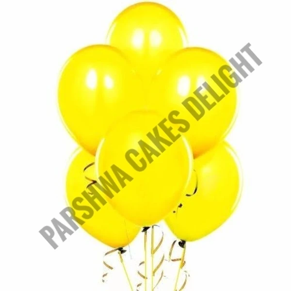 Metallic Baloons - Yellow, 10 Pack Of 25 Pcs