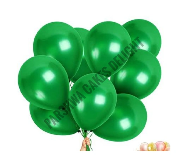 Metallic Baloons - Dark Green, 1 Pack Of 25 Pcs