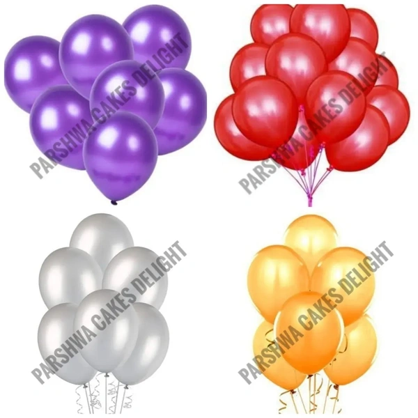 Metallic Baloons - 25 Pcs Packaging