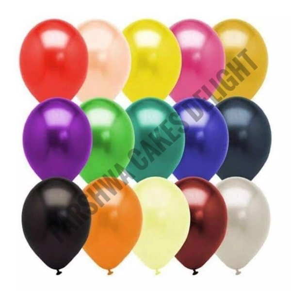 Metallic Baloons - Multi, 1 Pack Of 25 Pcs