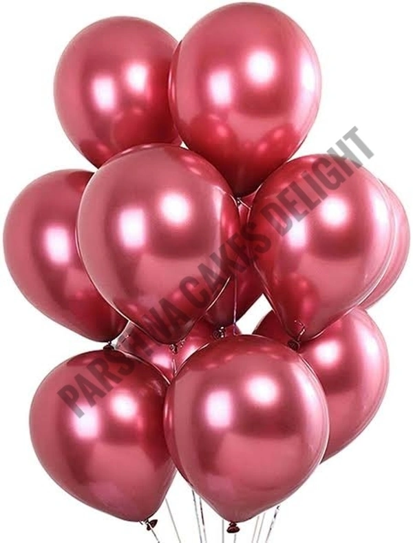 Chrome Baloons - Rose Gold, 1 Pack Of 50 Pcs