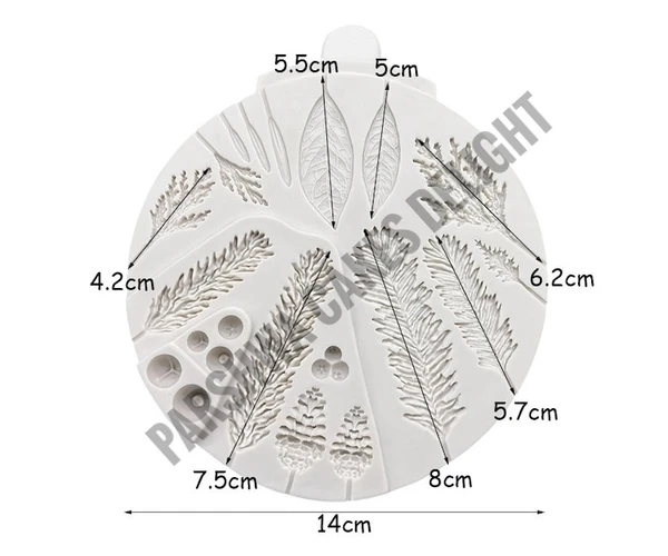 Leaf Fondant Mould - 1 Pc