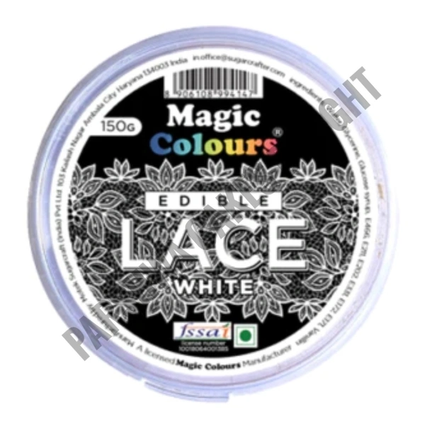 Magic Colours Edible Lace Paste - White, 150g