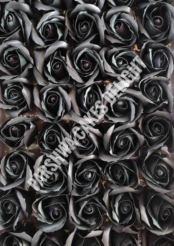 SOAP ROSE - 1 PACK OF 4 PCS, BLACK