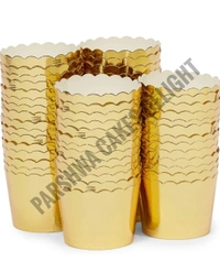 Metallic Cupcake Cups - Gold, 50 Pcs Pack