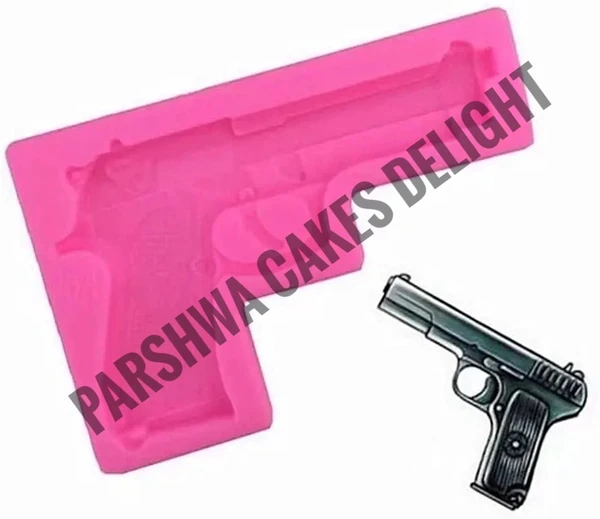 Gun Fondant Mould - 1 Pc