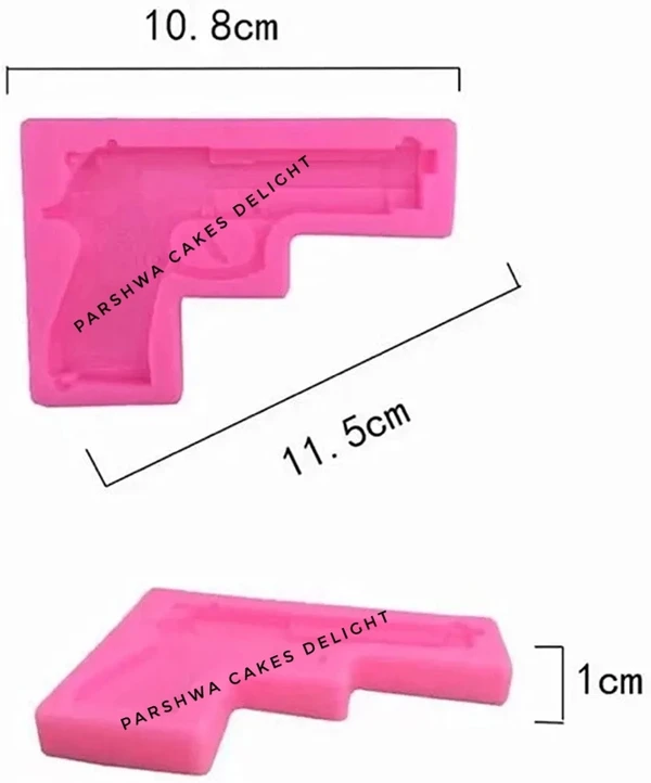 Gun Fondant Mould - 1 Pc