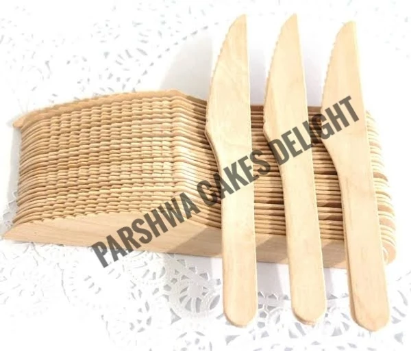 Wooden Knife - 1 PACK OF 100PCS, 160 MM