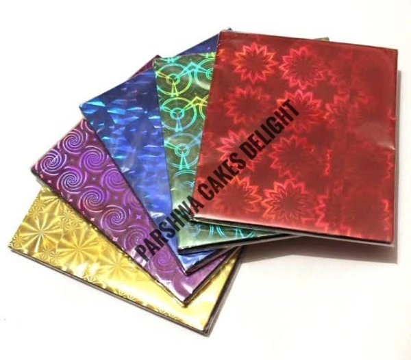 Hologram Chocolate Potli Wrapper - Approx 250 Pcs, Assorted Designs