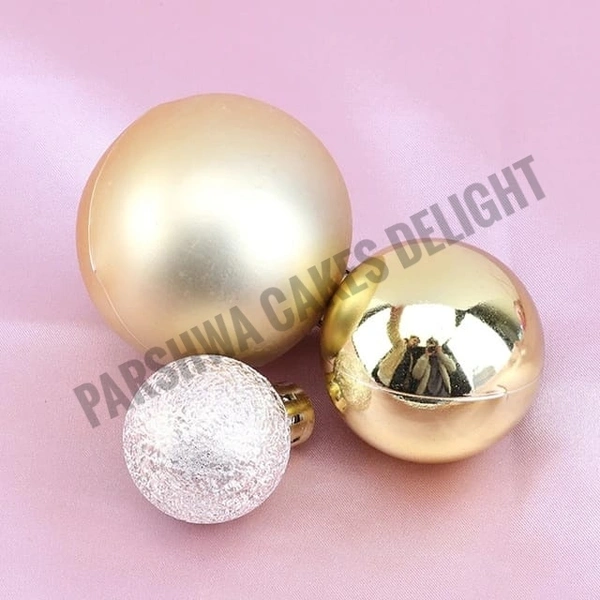 Disco Balls - Gold, 3 Pcs Pack