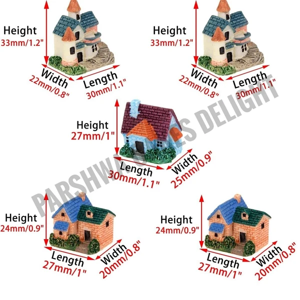 Miniature House - 1 Pc, Assorted