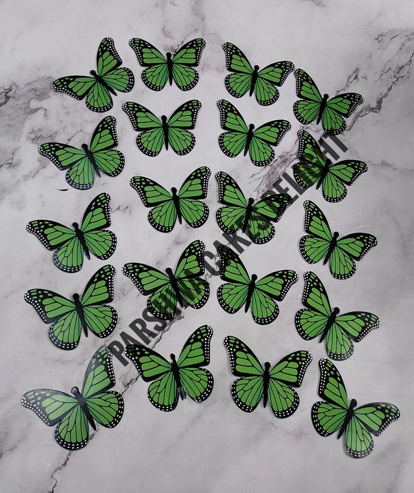 Non Edible Butterfly - Apporx 20 Pcs, Delight 16, Green