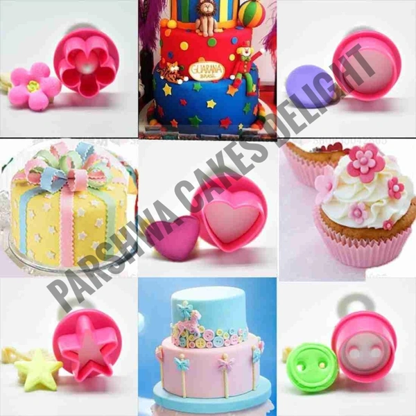 Fondant Cutters - 5 Pcs Pack