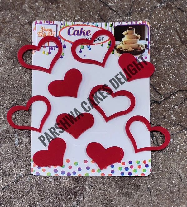 Acrylic Curve Heart - Red