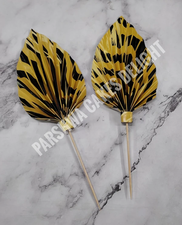 Palm Leaf - Yellow, 2 Pcs