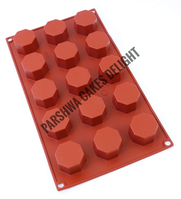 Silicone Cake Mould - 15 In 1, Octagon