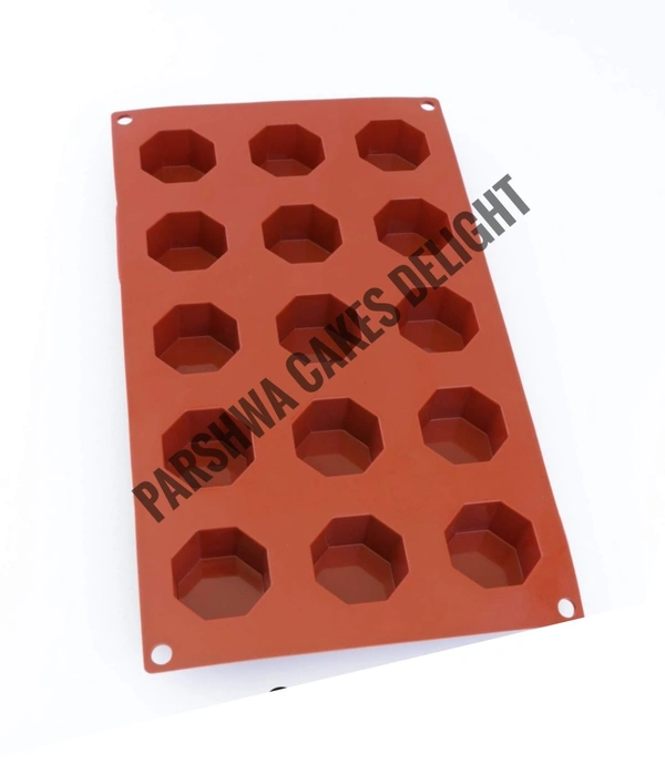 Silicone Cake Mould - 15 In 1, Octagon