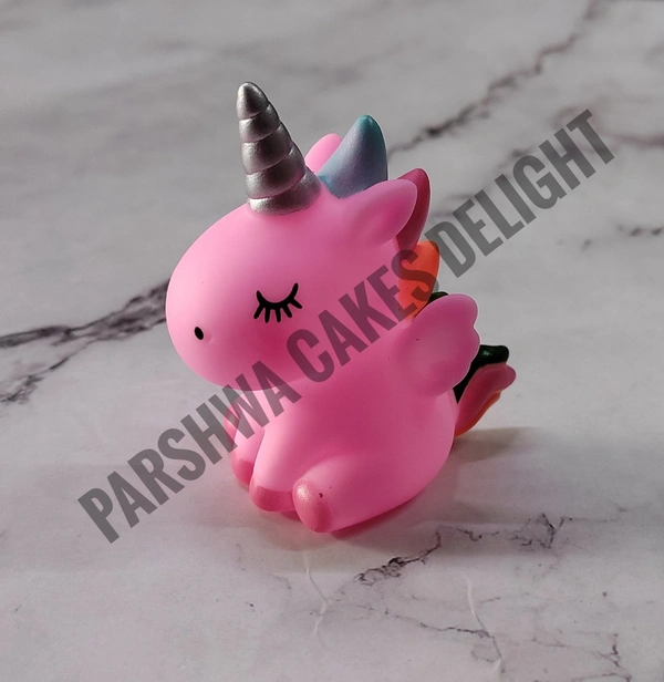 Unicorn Miniature Toy - Pink, 1 Pc