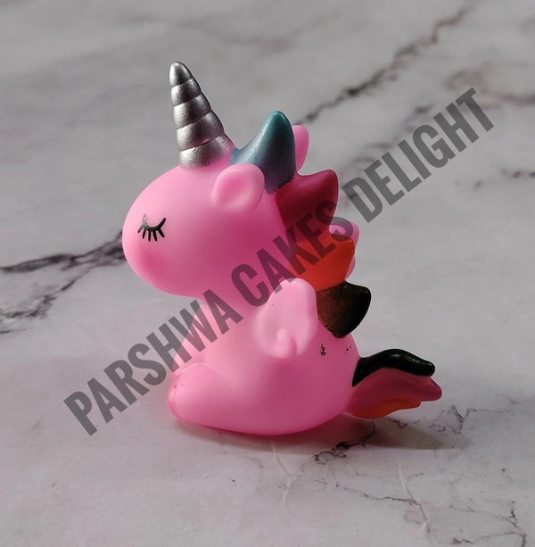 Unicorn Miniature Toy - Pink, 1 Pc