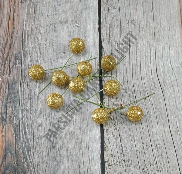 SUGAR CHEERY - MEDIUM 10 PCS, GOLD