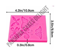 Butterfly Fondant Mould  - 6 In 1
