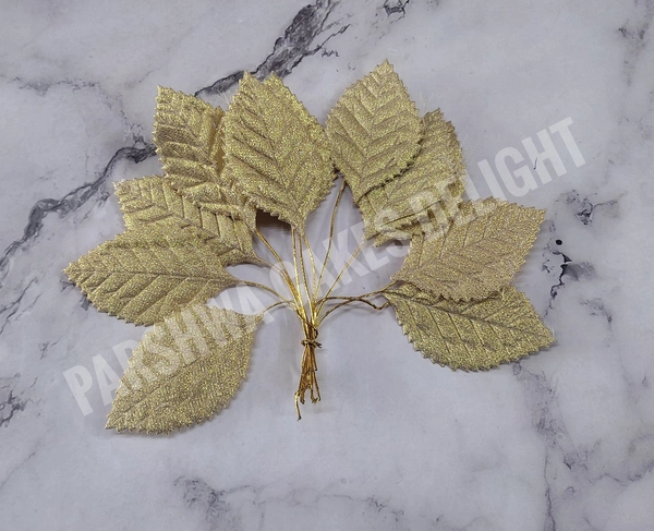 Artificial Gold Leaf - Medium, Approx 12 Pcs