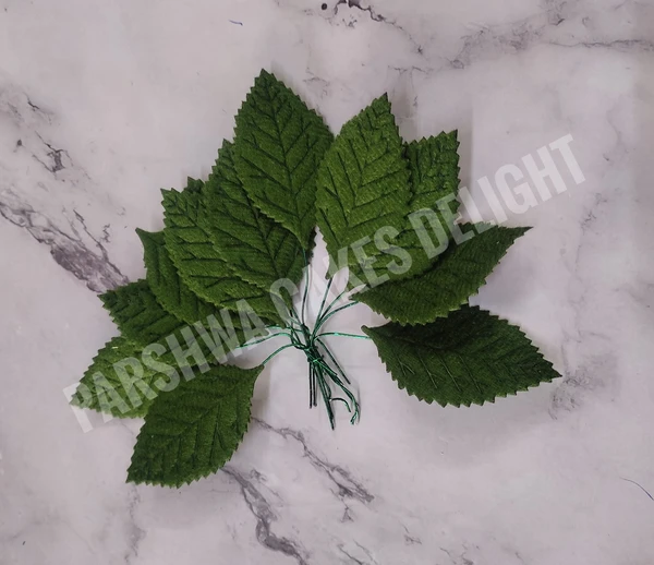 Artificial Green Leaf - Medium, Approx 10 Pcs