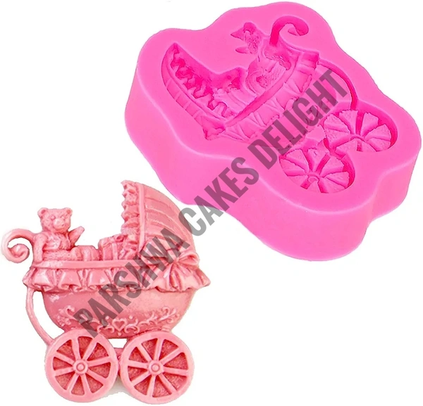 Baby Stroller Fondant Mould