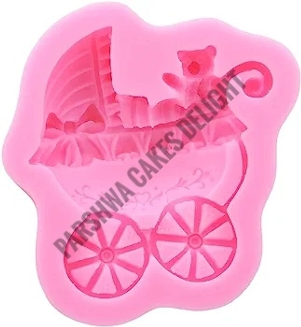 Baby Stroller Fondant Mould