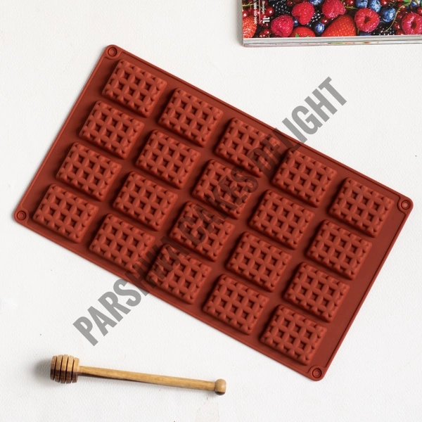 Waffle Candy Silicone Mould - Rectangle