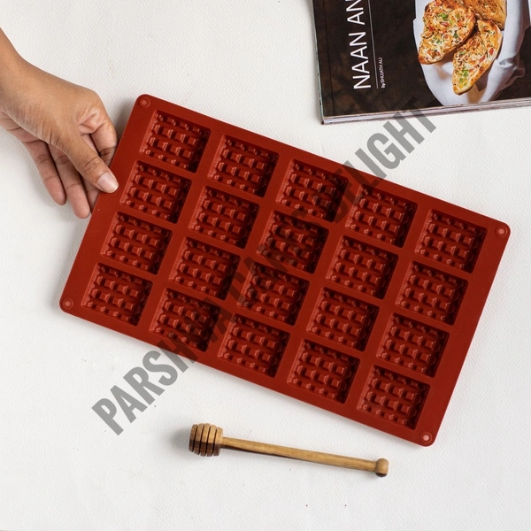 Waffle Candy Silicone Mould - Rectangle