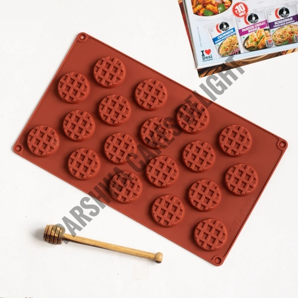 Waffle Candy Silicone Mould - Circle