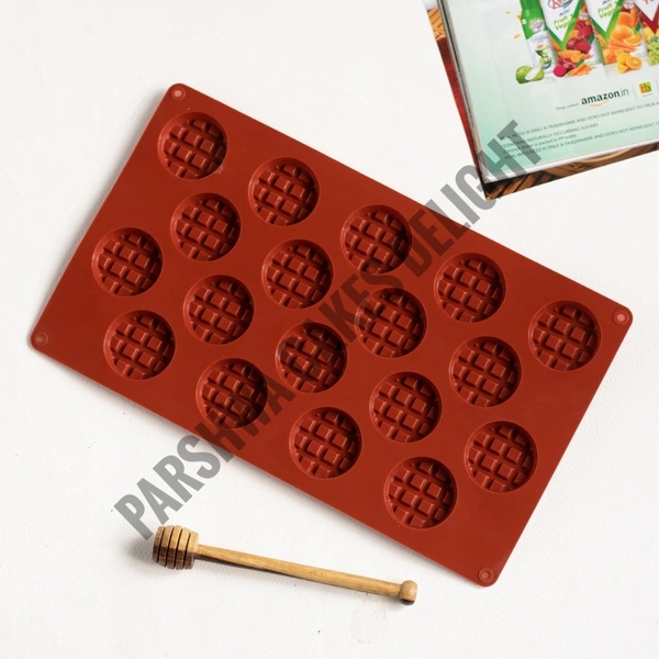 Waffle Candy Silicone Mould - Circle