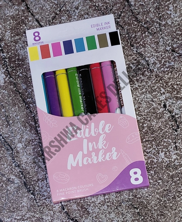 Edible Ink Marker - 8 Pcs