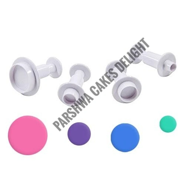 Round Shape Plunger Cutter - 4 Pcs