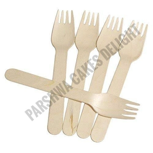 Wooden Fork - 100 Pcs Pack, 140 MM