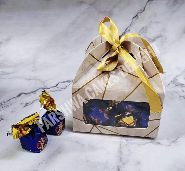 Chocolate Box With Window - Delight 1, 10 Pcs Pack