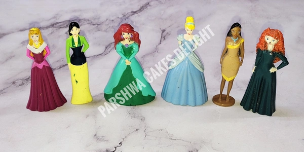 DISNEY PRINCESS DOLL SET - 6 PCS SET, 2