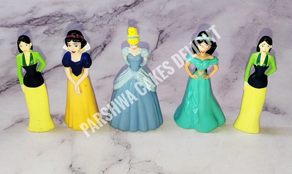 DISNEY PRINCESS DOLL SET - 5, 5 Pcs Set