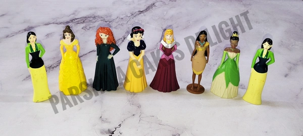 DISNEY PRINCESS DOLL SET - 6, 8 Pcs Set