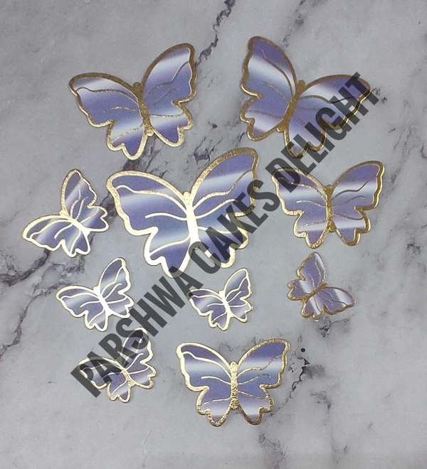 PAPER BUTTERFLY - PURPLE, 10 Pkt