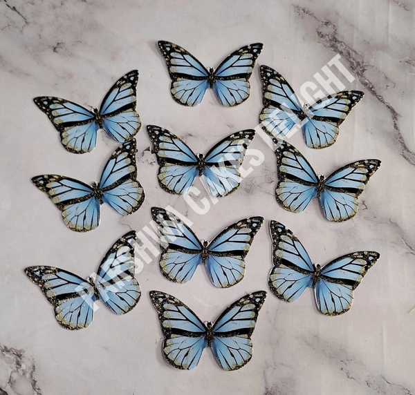 NON EDIBLE BUTTERFLY - DESIGN 18, BLUE