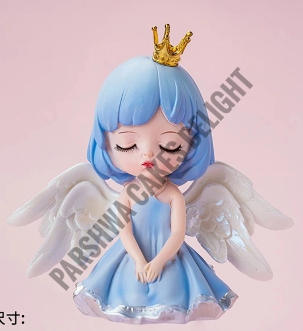 CAKE TOPPER PRINCESS - 1 Pc, BLUE ANGEL