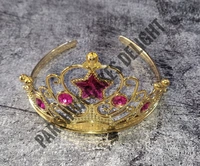 Cake Crown - 1 Pc, Gold & Pink