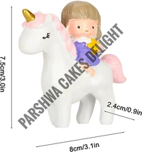 Girl Riding On Unicorn Horse Toy